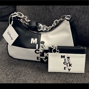 Mickey Mouse shoulder bag and wallet